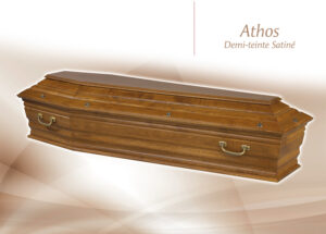 Cercueil Athos demi teinte satine